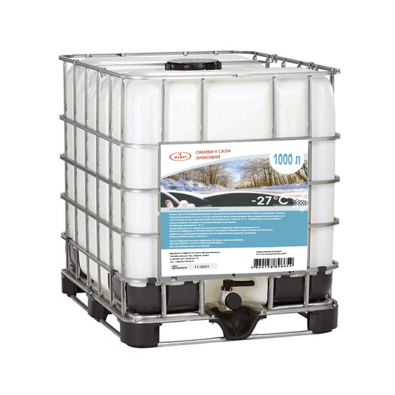 Рідина для склоомивоча RIKO, зима, -27 °С, 1000л